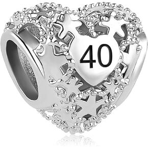 Happy Birthday Sweet 16th Adult 18th 21th 30th 40th 50th 60th Charm Compatible with Pandora Charms Bracelets