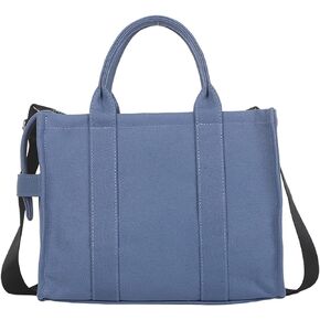 NCDUANSAN Large Canvas Tote Bag Simple one-Shoulder Shopping Bag Lady Letter Printing Commuter Fashion Messenger Handbag