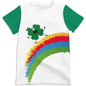 Ainuno Kids Boys Girls St Patricks Day Shirt 7-14Y, Funny Saint Patrick's Shirts Funny St Pattys Day Costume