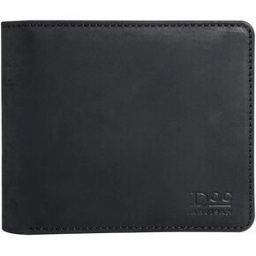 Leather Wallet for Men | 100% Genuine Full Grain Leather Bifold Wallet (Wood)