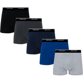 Men's Cotton Underwear Trunks Comfort Tagless Breathable Moisture-Wicking Short Leg Boxer Briefs (pack of 5) in Saudi Arabia