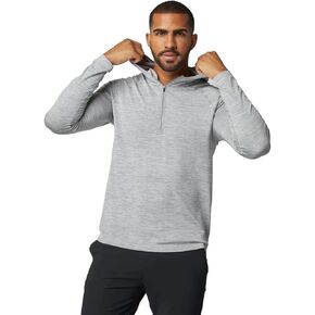 Rhone Vapor Training 1/4 Zip Hoodie, Moisture Wicking Mens Essentials Hoodie, Mens Quarter Zip Pullover Hoodie w/Anti Odor