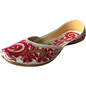 Step n Style Women Flat Ballerina Punjabi Jutti Khussa Shoes Tribal Shoes Beaded Shoes