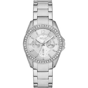 Relic by Fossil Women's Emersyn Silver-Tone Multifunction Boyfriend Bracelet Watch (Model: ZR16024) in Saudi Arabia