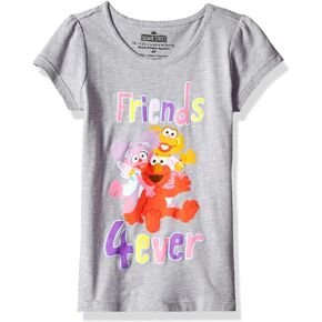 Sesame Street Girls' Toddler Friends 4 Ever Group Short Sleeve T-Shirt