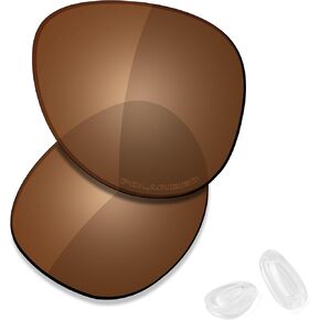 SAUCER Premium Replacement Lenses & Nosepads for Oakley Elmont M OO4119-58mm Sunglasses