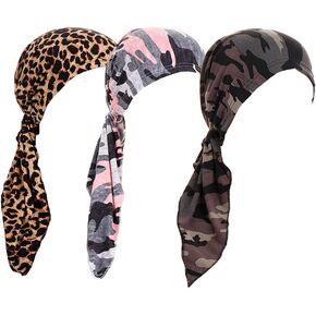 Pre Tied Wide Head Scarf for Women Long Turban Head Wraps Headbands Cancer Chemo Bandana Headscarf Hat Cap