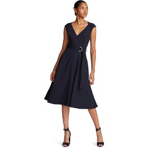 HALSTON Women's Shelbee Dress in Tech Suiting
