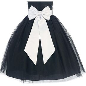 Satin Preformed Bow Adjustable Sash Belt 14 Colors Infant to Teen