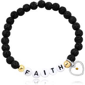 Personalized Initial Name Letter Bead Bracelets for Women Men, Custom DIY Name Bracelets for Girls Boys Y1504