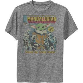 STAR WARS Mandalorian Child Poster Boys Short Sleeve Tee Shirt