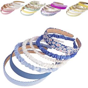 Fashion Headbands Pearl Hairband Non-slip Bands Hair Accessories for Women Girls, Different Pattern