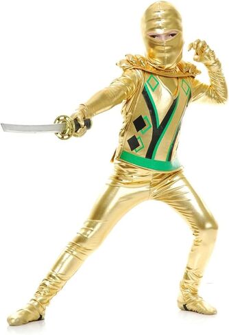 Rubie's Child's Charades Ninja Avengers Series III Costume, Gold, X-Large in Kuwait
