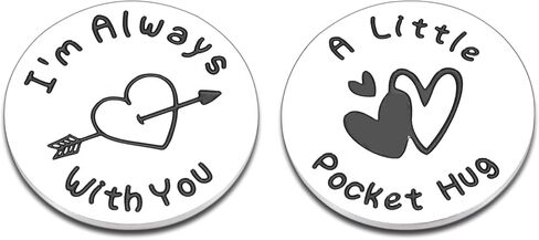 Pocket Hug Token Coin Gifts for Boyfriend Girlfriend Stocking Stuffers for Men Women Gifts for Teenage Girls Mom Gifts from Daughters Christmas Presents for Teens Boys Husband Birthday Valentine Gift in Kuwait