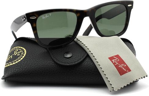 Ray-Ban RB2140 902/58 Wayfarer Dark Havana Frame / Green Polarized Lens 50mm in Saudi Arabia