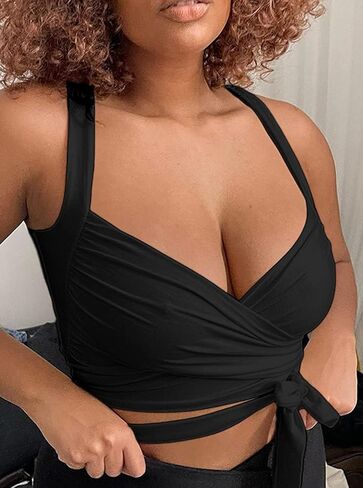 بلوزة نسائية بدون أكمام برباط أمامي من SOFIA'S Choice in Kuwait