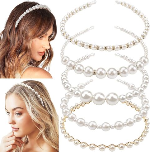 Yxiang 4 Pack Rhinestones Headbands Crystal Bridal Hairbands Thin Silver Metal Hair Band Fancy Metallic Butterfly Head Band Wedding Headpiece for Women Girls in Saudi Arabia