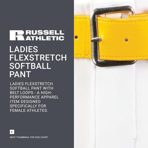 Russell Athletic Women's Flexstretch Softball Pants with Belt Loops-Fastpitch & Baseball Ready in Saudi Arabia