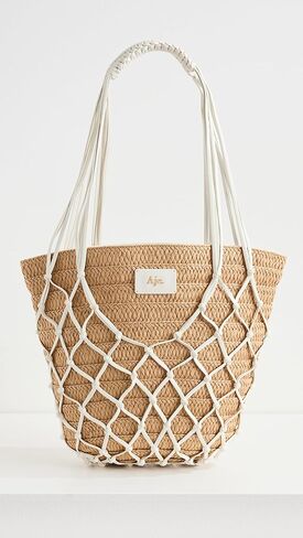 حقيبة الشاطئ Geo Macrame Mini للسيدات من Aje in Kuwait