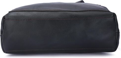 Ajuny Leather Tote Bag for Women Zipper Top Handle Satchel Purse with pockets for Business Office Shopping Work and Travel Soft Handbag Shopper ladies Oversized Shoulder Bag, Black in Saudi Arabia