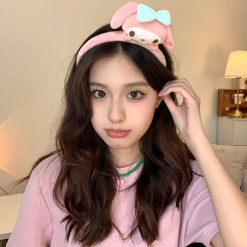 Kawaii Spa Headband for Washing Face, Cute Hairband for Make Up, Washing, Party, Cute Headwear Costume Accessories for Woman Girls (Blue) in Saudi Arabia