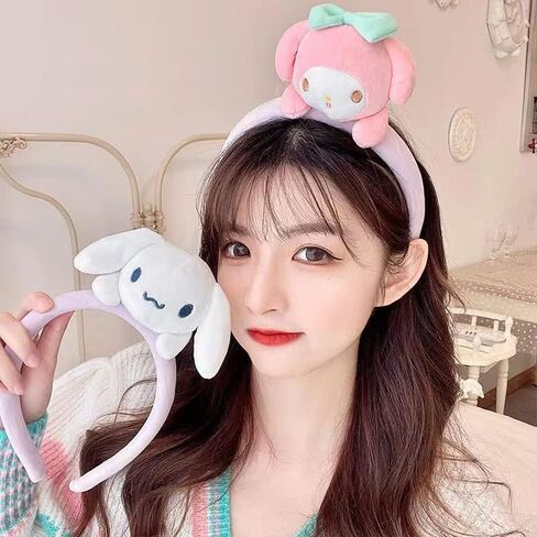 Kawaii Spa Headband for Washing Face, Cute Hairband for Make Up, Washing, Party, Cute Headwear Costume Accessories for Woman Girls (Blue) in Saudi Arabia