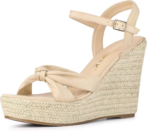 Allegra K Women's Platform Slingback Espadrille Wedge Heel Sandals in Saudi Arabia