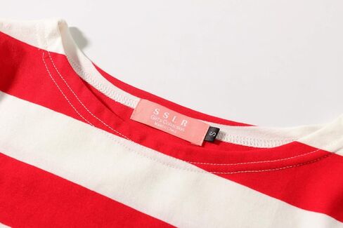 قمصان SSLR-Big-Girls-Long-Sleeve-Striped تي شيرت Crewneck قطن خفيف الوزن كاجوال in Kuwait