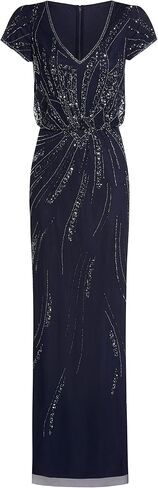 Adrianna Papell Women's Beaded Blouson Dress in Kuwait