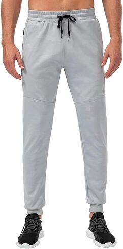 Tailloday Men's Jogger Sweatpants with Zipper Pockets Athletic Workout Traning Gym Camouflage Pants in Saudi Arabia