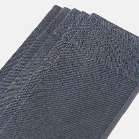 VRD SOCKS Mens Dress Socks, Bamboo Socks for Men, 5-Pack - Shoe Size 8-13, Ocean Grey - Solid in Saudi Arabia