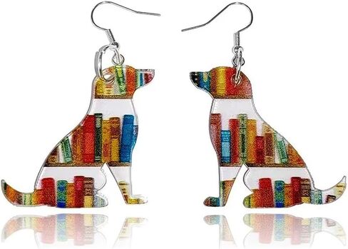 Transparent Bookcase Dangle Earrings Library Book Acrylic Earrings Teachers Appreciation Gifts Book Lovers Gifts from Students in Saudi Arabia