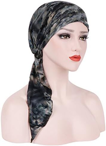 Pre Tied Wide Head Scarf for Women Long Turban Head Wraps Headbands Cancer Chemo Bandana Headscarf Hat Cap in Saudi Arabia