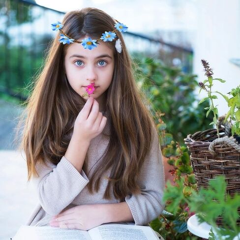 Flower Crowns For Women,12 Pieces Easter Multicolor Lady Girl Fashion Flower Crown Floral Garland Headbands, Multicolor Daisy Flower Headband With Adjustable Elastic Ribbon For Festival Wedding Party in Kuwait