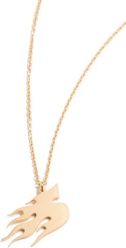 Women's On Fire Letter Necklace, S, Gold, One Size in Kuwait