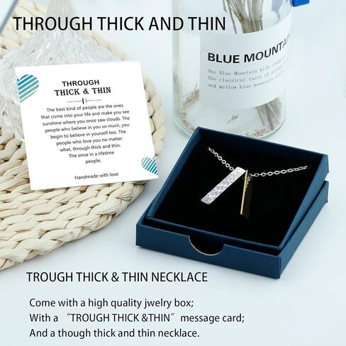 هدايا صديق Haoze للنساء سميكة ورقيقة سلسلة مفاتيح الصداقة هدية عاطفية شكرا لك هدايا للأخت BFF مجوهرات in Kuwait