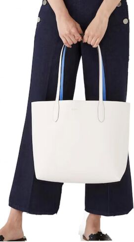 Kate Spade Ava Leather Reversible Tote (frisbee Blue) in Saudi Arabia
