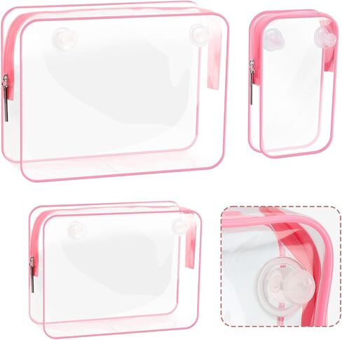 WALLFID 3PCS Waterproof Clear Insert Bag for Large Bogg Bag Accessories,Waterproof Design,Transparent Travel Toiletry Brush Organizer for Beach Tote Bag,Three Sizes a Set (Grass green) in Saudi Arabia