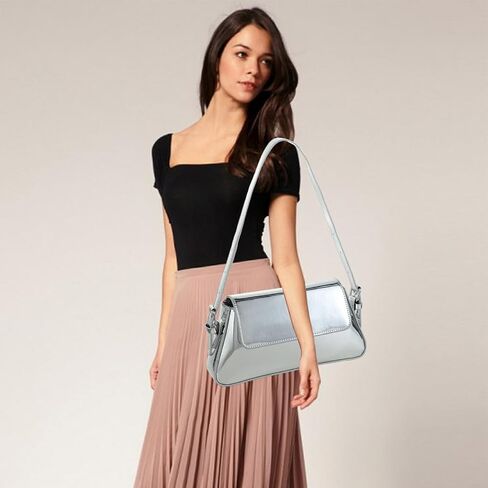 Evening Bag for Women Y2k Silver Purse Hobo Bag Tote Holo Handbag Cute Clutch Purses Crossbody Bags Shoulder Party Bag in Saudi Arabia
