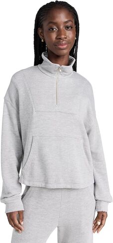 Year of Ours Women's The Port Half Zip Sweatshirt in Kuwait