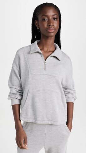 Year of Ours Women's The Port Half Zip Sweatshirt in Kuwait