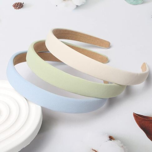 Cuizhiyu Headbands for Women 1.18 inch Wide Plain Fabric Trendy Headband No Slip Cute Solid Hair Bands for Girls Fashion Hair Accessories Pack of 5 in Saudi Arabia