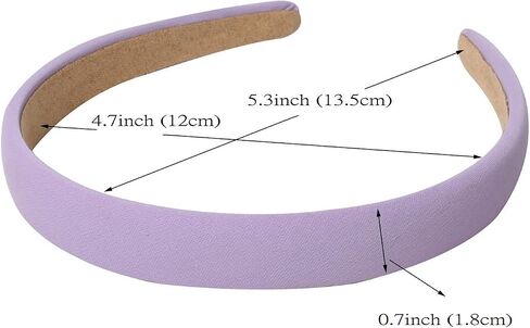 Cuizhiyu Headbands for Women 1.18 inch Wide Plain Fabric Trendy Headband No Slip Cute Solid Hair Bands for Girls Fashion Hair Accessories Pack of 5 in Saudi Arabia