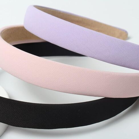 Cuizhiyu Headbands for Women 1.18 inch Wide Plain Fabric Trendy Headband No Slip Cute Solid Hair Bands for Girls Fashion Hair Accessories Pack of 5 in Saudi Arabia