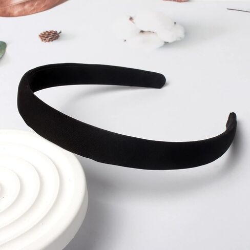 Cuizhiyu Headbands for Women 1.18 inch Wide Plain Fabric Trendy Headband No Slip Cute Solid Hair Bands for Girls Fashion Hair Accessories Pack of 5 in Saudi Arabia