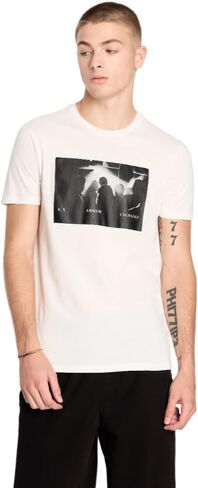 تي شيرت A｜X ARMANI EXCHANGE للرجال ذو مقاس عادي للحفلات الموسيقية in Kuwait