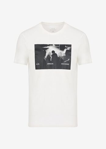تي شيرت A｜X ARMANI EXCHANGE للرجال ذو مقاس عادي للحفلات الموسيقية in Kuwait
