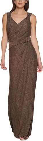 DKNY Women's All Over Metallic Knit Sleeveless Dress in Saudi Arabia