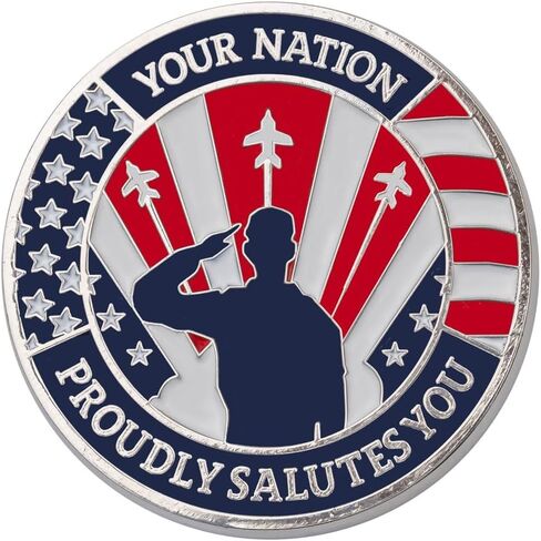 10 Pieces Commemorative Thank You for Your Service Coins - Collectible Appreciation Military Challenge Coins Gifts for Veterans, Army, Navy, Marines, Coast Guard, Police, Firefighter, Paramedics in Saudi Arabia