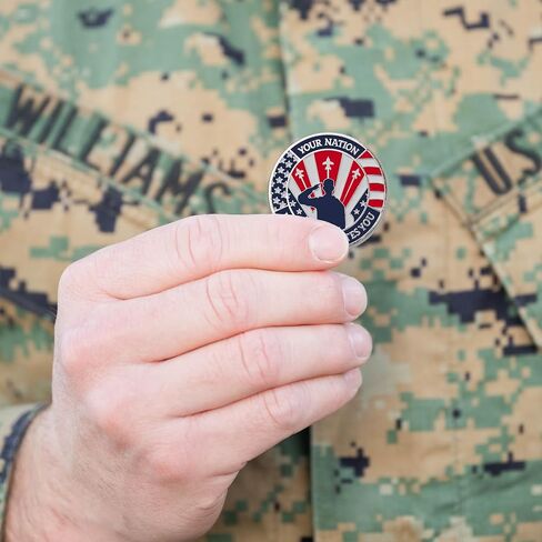 10 Pieces Commemorative Thank You for Your Service Coins - Collectible Appreciation Military Challenge Coins Gifts for Veterans, Army, Navy, Marines, Coast Guard, Police, Firefighter, Paramedics in Saudi Arabia